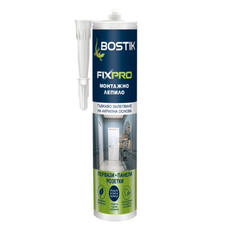 FIXPRO ЛЕПИЛО ЗА ПЕРВАЗИ, ПАНЕЛИ И РОЗЕТКИ
